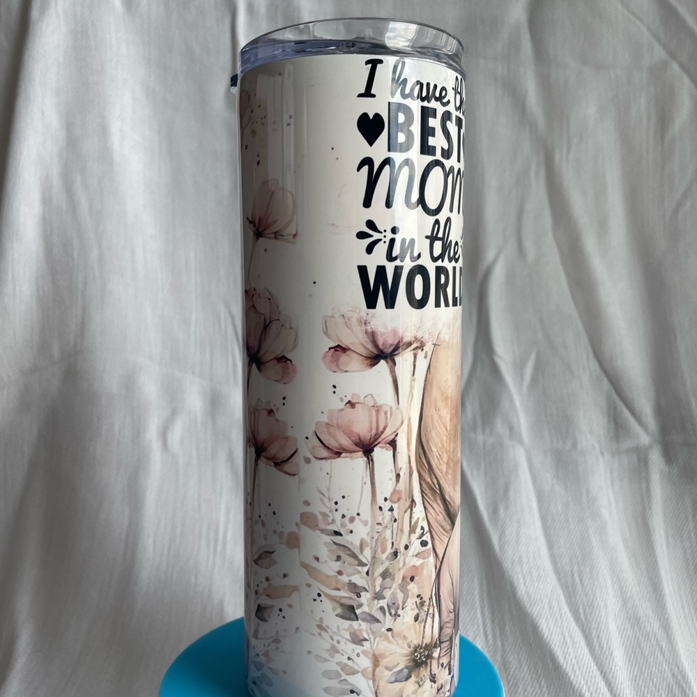 Brand New 20 oz Tumbler Mom Themed